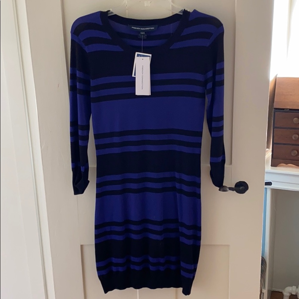 French Connection Bambi Jag Stripe Dress